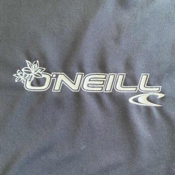 NWT O NEILL Basic Skins Short Sleeve Surf Swim Rash Guard Black Medium - Picture 8 of 10